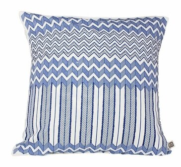 Fairforward Graphic Blue sierkussen, Fairtrade bij Greenpicnic