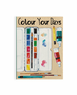 Colour Your Days A6 Vibers schrift of tekenboekje van olifantsgras, Greenpicnic