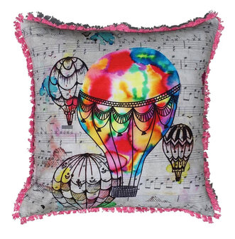 Eco Collection Fairtrade sierkussen met luchtballon bij Greenpicnic