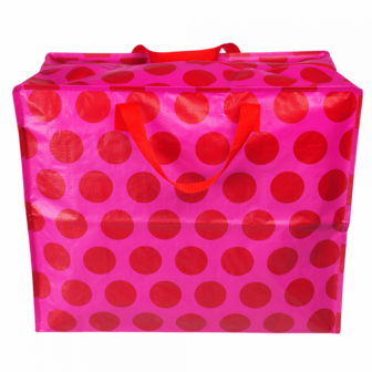 REX London Jumbo bag spotlight red on pink