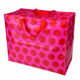XL opbergtas van REX London Spotlight red on pink