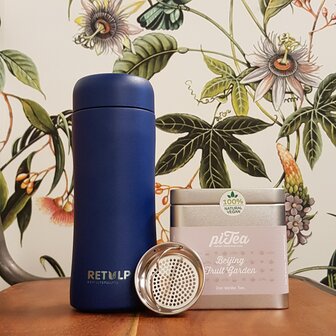Retulp Tumble thermosbeker met Pi Tea thee bij Greenpicnic
