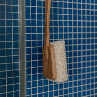 Croll Denecke natuurlijke bad borstel met luffa spons 