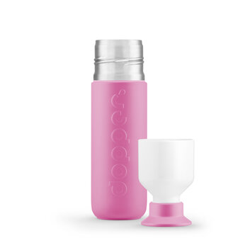 Dopper insulated roze 350ml met drinkbeker