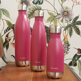 Greenpicnic, Qwetch RVS thermosflessen in roze