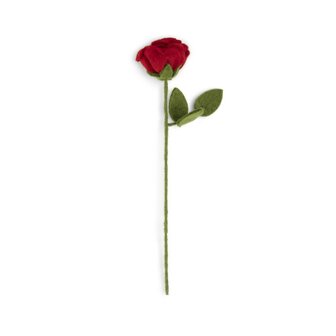 Sjaal met verhaal roos rood