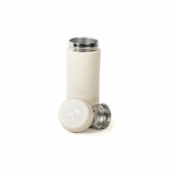 Retulp Tumbler Beige, warmhoudbeker met theezeefje