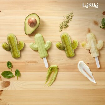 Lekue cactus ijsjes vorm van siliconen bij Greenpicnic