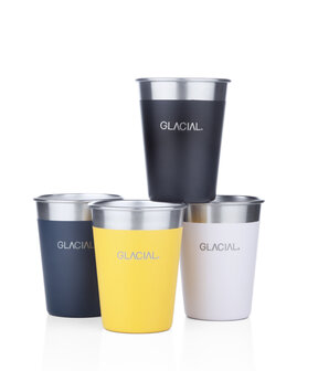 Glacial RVS stapelbare bekers in 4 kleuren bij Greenpicnic