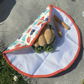 Keep Leaf foodwrap Robot, biologisch katoenen lunch wrap