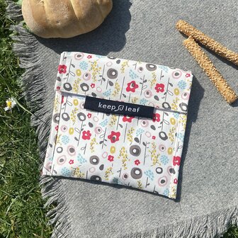 Keep Leaf lunchzakje met bloemen, Baggie large bloom