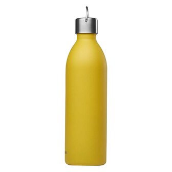 Gele rvs thermosfles 1 liter, Qwetch Active bottle Curry