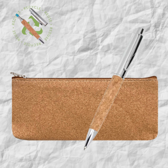 Pen etui van natuurlijk kurk