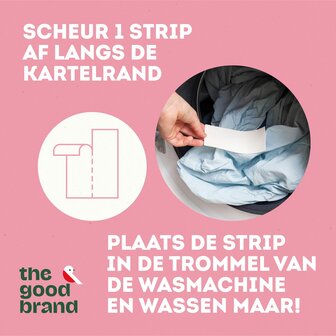 Milieuvriendelijke wasstrips voor in de wasmachine