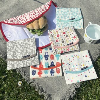 Keepleaf herbruikbare lunchwrap in diverse printjes Greenpicnic