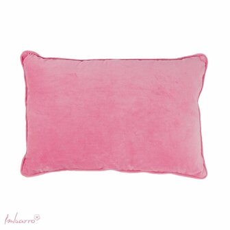 Imbarro Cushion Lala P Blush, fluwelen sierkussen - GreenPicnic