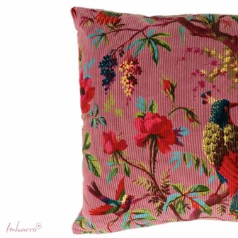 Imbarro Paradise Rib sierkussen roze