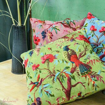 Imbarro Cushion Paradise, ribfluweel sierkussens bij Greenpicnic