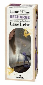 Moses Libri Plus recharge boek leeslamp in doosje