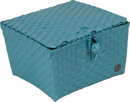 Handed By Basket Pisa Small Blue Green - GreenPicnic