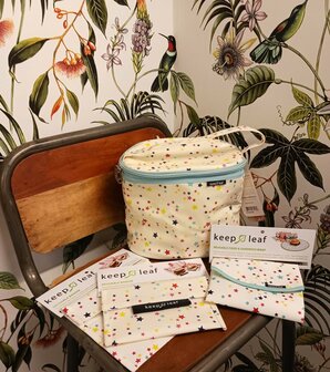 Greenpicnic lunchverpakkingen met sterren print van Keep Leaf