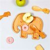Elephant bord en lepels van bamboehout