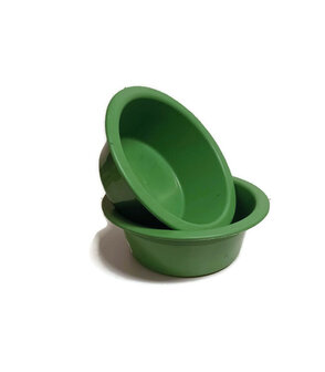 Fairtrade teil van gerecycled plastic groen