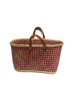 Gone Arty fairtrade mandtas roze bij Greenpicnic