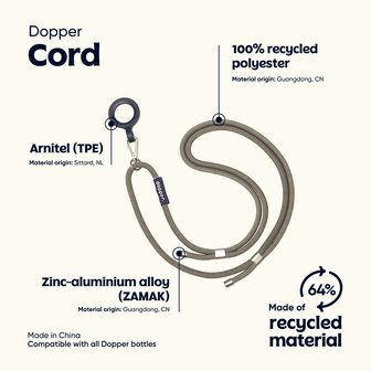 Info over Dopper Cord draagkoord voor waterfels
