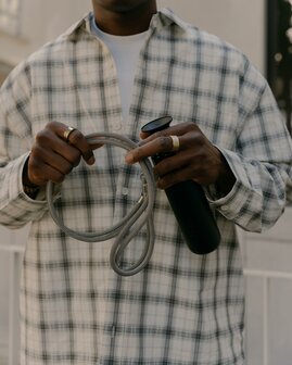 Dopper Cord Sandy Black, draagkoord voor drinkfles