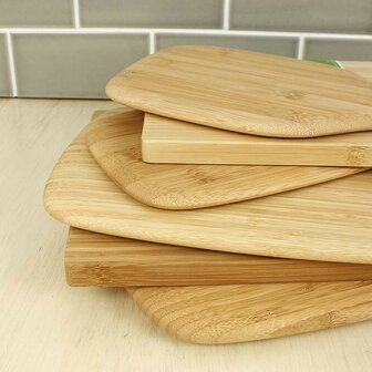 Bambu snijplank of serveerblad uit bamboo undercut series