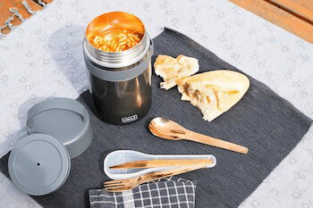 Lurch dubbelwandige voedsel thermos