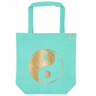 Moses shopper boodschappentas van bio katoen Yin Yang bij GreenPicnic