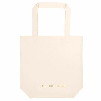 Achterkant Buddha shopper van Moses bij Greenpicnic