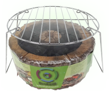 GreenPicnic Ecogrill met herbruikbaar rooster