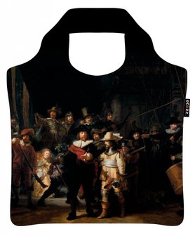 Ecozz opvouwbare tas van r-pet met de Nachtwacht van Rembrand