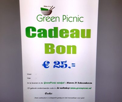 GreenPicnic Cadeaubon €25,00