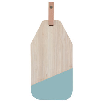 Ecodesign fairtrade kaasplank rubberhout-blauw 