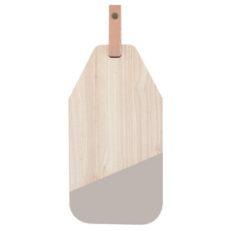 Ecodesign fairtrade kaasplank rubberhout-grijs