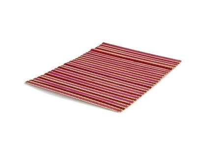 Fairtrade placemat bamboe roze/donkerroze