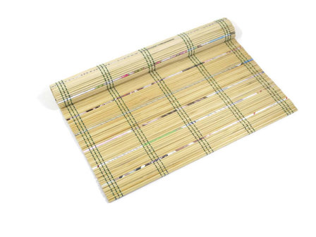 Fairtrade bamboe placemat met gerecycled papier