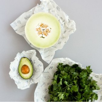 Abeego beeswx food wrap, bijenwas doeken