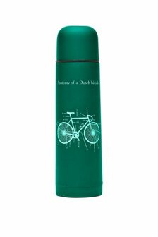 Tulper RVS thermosfles groen met fietsprint