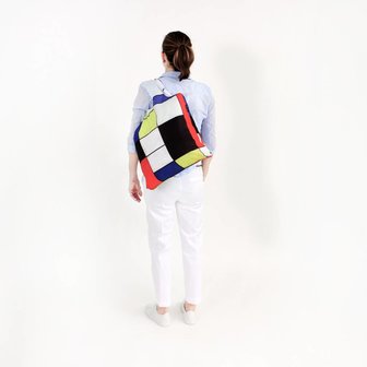 Ecozz ecoshopper met Mondriaan print