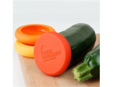 Foodhuggers siliconen deksels op courgette