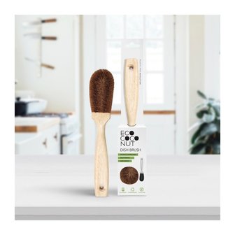 Ecococonut dish brush, cocosvezel afwasborstel