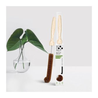 Ecococonut dish brush, cocosvezel flessenborstel