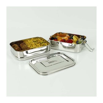 Slice of Green Buruni leak resistent lunchbox RVS