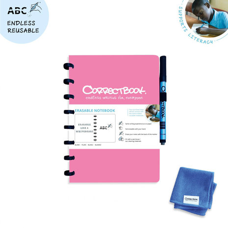 Correctbook roze a5 Greenpicnic