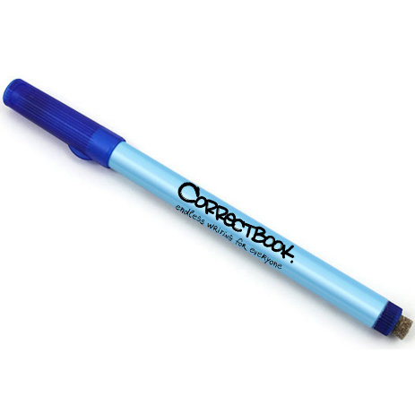 Correctbook stift blauw